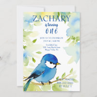 Bluebird Watercolor Birthday