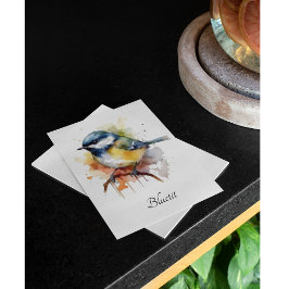 Convite Bluetit bonito em uma ramificação, personalizado