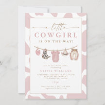 Blush Baby Clothesline Little Cowgirl Baby Shower