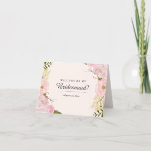 Convite Blush Botanic, Você Será A Minha Placa De Brides