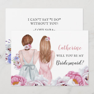 Convite Blush Brilhante, Melhor Amigo, Você Será Minha Por