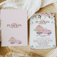 Blush Floral Feminine Little Pumpkin Chá de fralda