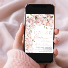 Convite Blush Pink Love está no Bloomoral Chá de panela