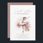 Convite Blush Pink Watercolor Ballerina Sweet 16 Aniversár<br><div class="desc">Blush Pink Watercolor Ballerina Sweet 16 Aniversário Convite</div>