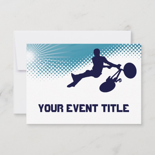 Convite bmx muito ao alto (Frente)