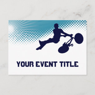 Convite bmx muito ao alto