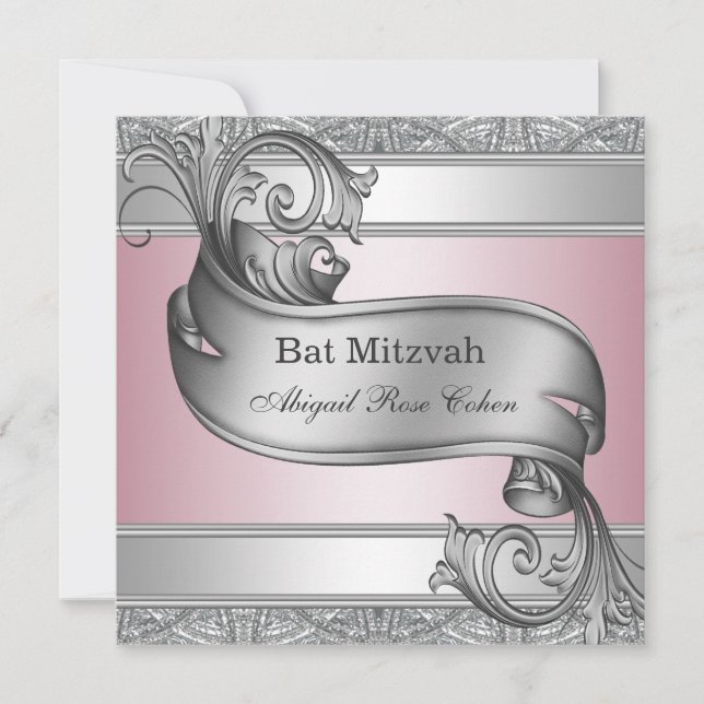 Convite B'nai Mitzvah Rosa Prata (Frente)