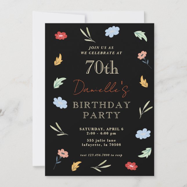 Convite Boas-vindas 70 de Natal Coloridas (Frente)