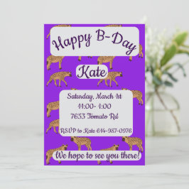 Convite Boas-vindas Hyenas Feliz Aniversário