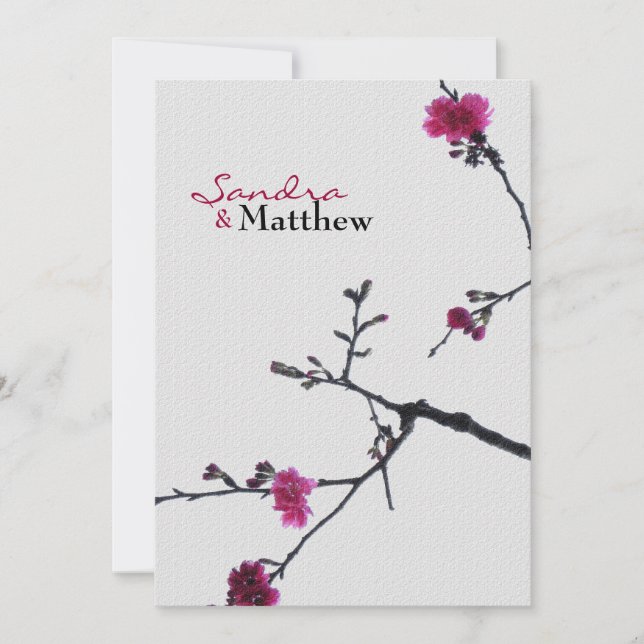 Convite Boas-vindas Primavera Dupla Felicidade/Casamento C (Frente)