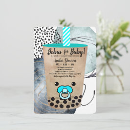 Convite Bobas Para Bebê Boba Tea Inspirou Orçamento