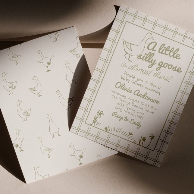 Convite Bobo Desenho Mão Alinha Sexo Chá de fraldas Neutro (Criador carregado)