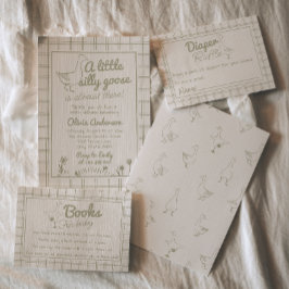 Convite Bobo Desenho Mão Alinha Sexo Chá de fraldas Neutro