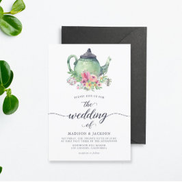 Convite Boca de Aquarela e Casamento Floral