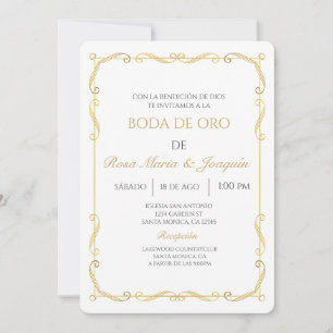 Convite Boda de oro