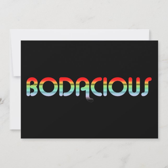 Convite Bodacious 80s retro (Frente)