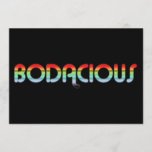 Convite Bodacious 80s retro