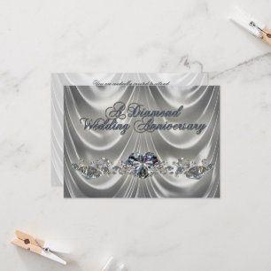 Convite Bodas de Diamante 60º Aniversário de Casamento