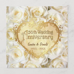 Convite Bodas de Ouro da Rosa Branca