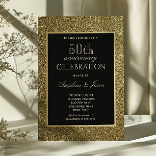 Convite Bodas de Ouro de 50 Anos de Casamento