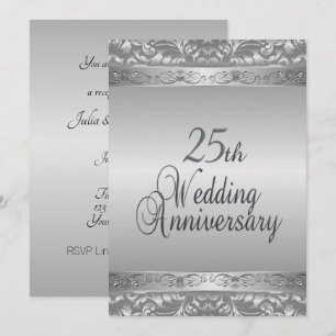 Convite Bodas de Prata de 25 anos