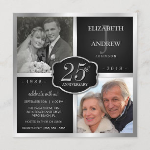 Convite Bodas de Prata de 25 anos de Casamento