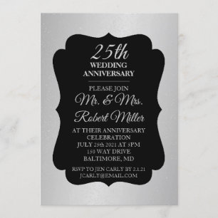 Convite - Bodas de Prata de 25 Anos de Casamento c
