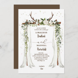 Convite Boêmia russa | Boho Canopy Wedding