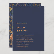 Bohemian Blue Rust Floral