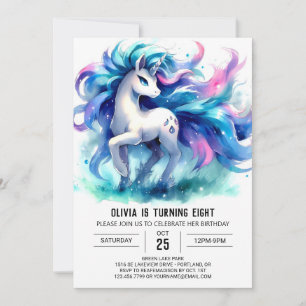 Convite Bohemian Digital Horse Birthday