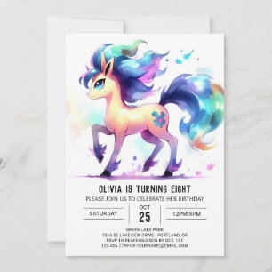 Convite Bohemian Editable Horse Birthday