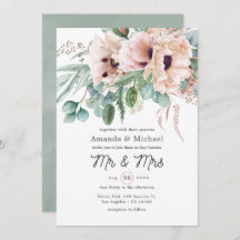 Bohemian Eucalyptus Pink Poppy Casamento