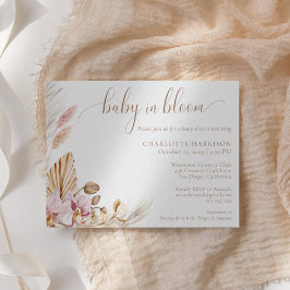 Convite Bohemian Floral Baby in Bloom | CHÁ DE FRALDAS