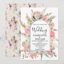 Bohemian Floral Frame Wedding