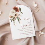 Convite Bohemian Floral Terracotta Arch Casamento<br><div class="desc">Bohemian Floral Terracotta Arch Invitation Ver coleção correspondente em Niche e Nest Store Muitos obrigados</div>