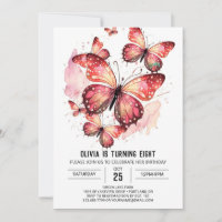 Bohemian Printable Butterfly Girl Aniversário