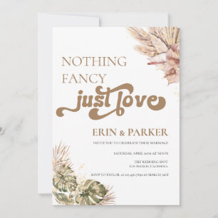 Convite Bohemian Retro   Foto simples Casamento