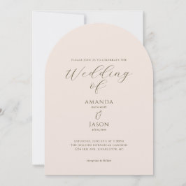 Convite Bohemian romantic painted floral garden wedding