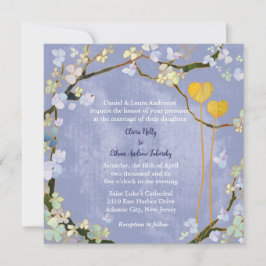 Convite Bohemian Style Powder Blue Weding