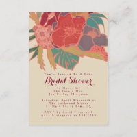 Bohemian Themed Floral Invent Chá de panela