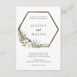 Convite Bohemian Wreath Wedation