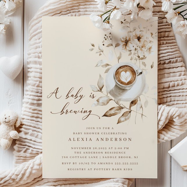 Convite Boho A Baby Está Fazendo Chá de fraldas (Criador carregado)