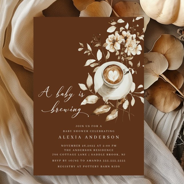 Convite Boho A Baby Está Fazendo Chá de fraldas (Criador carregado)