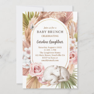 Convite Boho Animal Baby Brunch