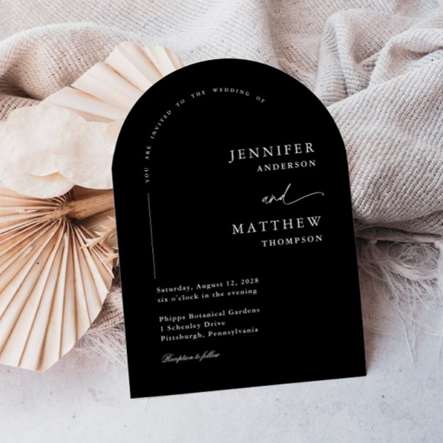 Convite Boho Arch Simple Wedding (Criador carregado)