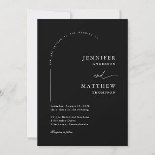 Convite Boho Arch Simple Wedding