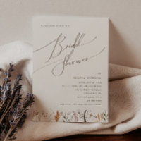 Boho Autumn Wildflower | Chá de panela bege