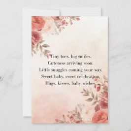 Convite Boho Baby Shower Invite Pastel Theme