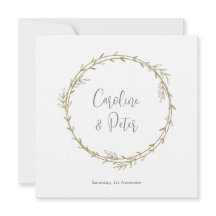 Boho Bamboo Folha Botânica Molha Elegante Verde