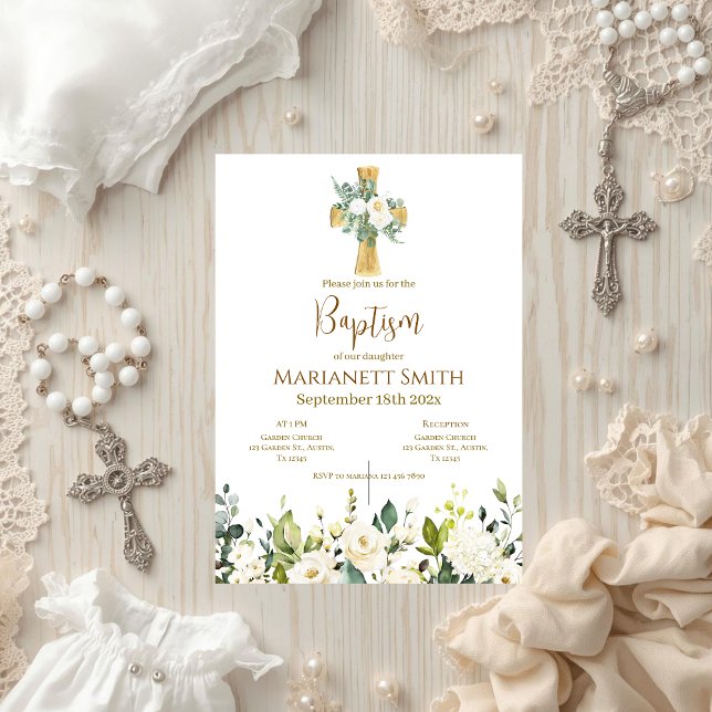 Convite Boho Baptism  (Criador carregado)